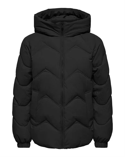JDY - JDYPower Short Hood Puffer - Black 